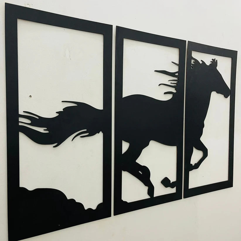 Wooden Wall decor Horse Scenery  (3)3 total reviews
