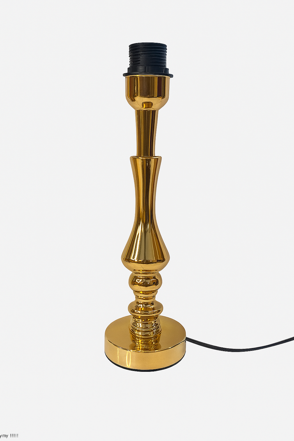 Golden Spindle Table Lamp