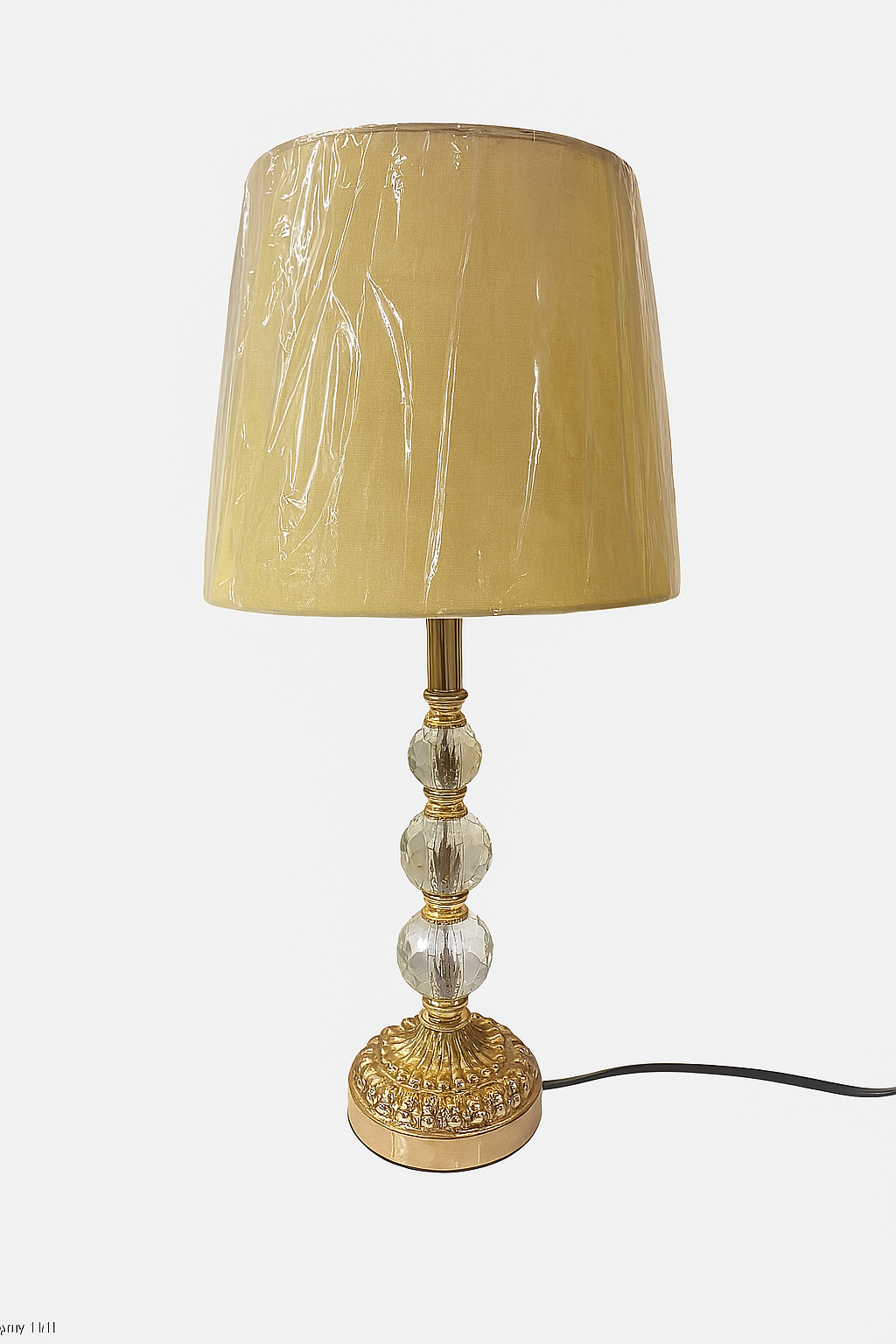 Regalia Triple Crystal Table Lamp