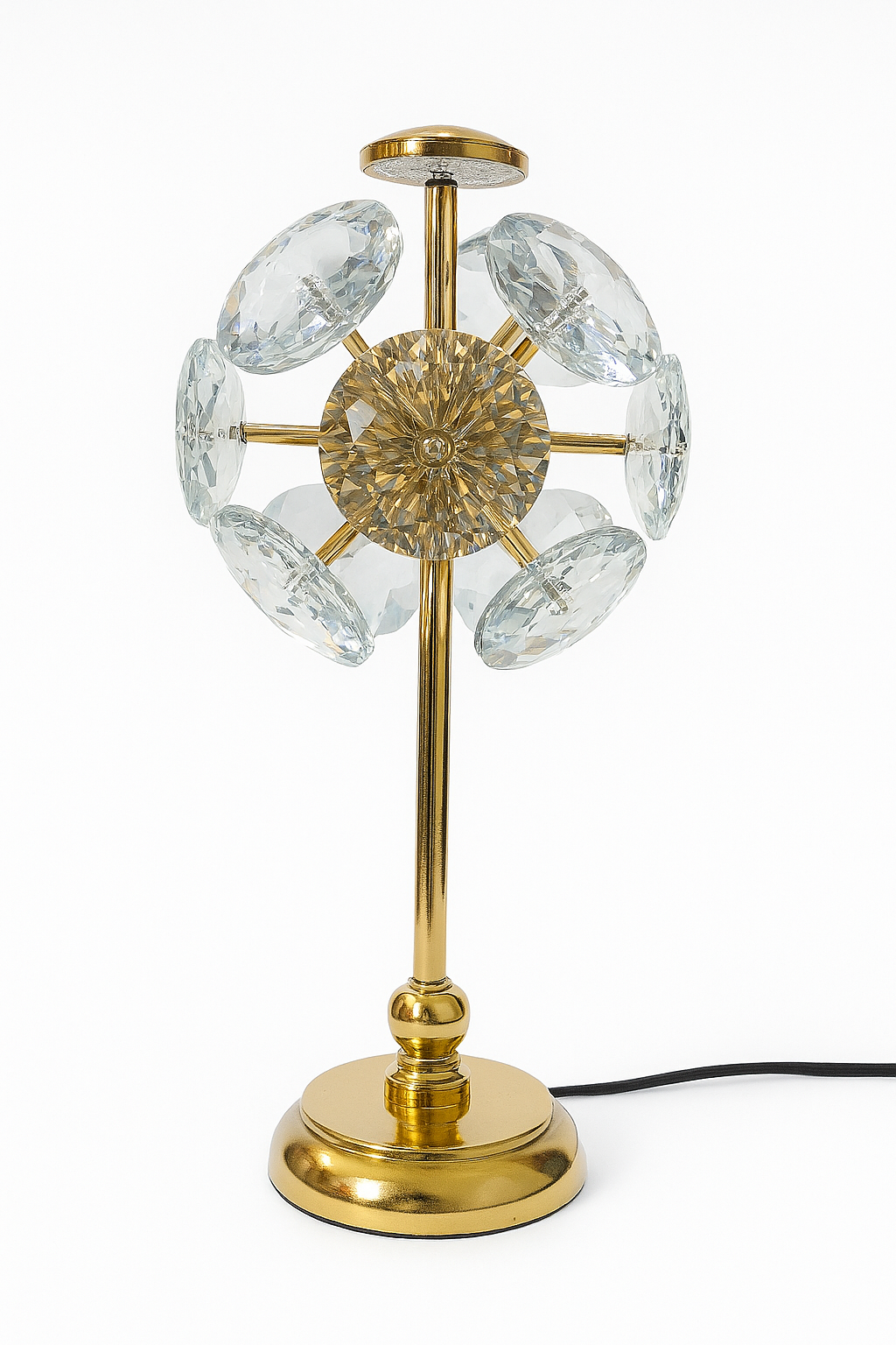 Radiant Flora Crystal Table Lamp
