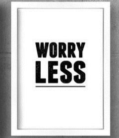 Smile More &amp; Worry Less | Motivational Wall Frame Set Pair Of 2(12x16)