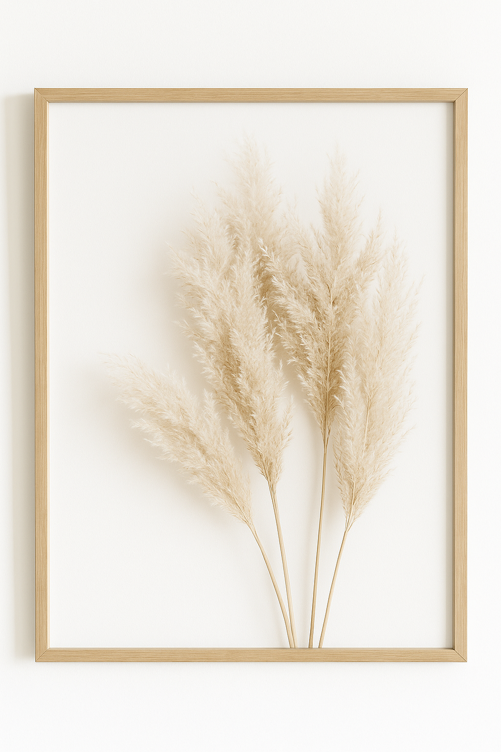 Minimalist HOME Botanical Wall Art – Set of 3 (Framed Prints)