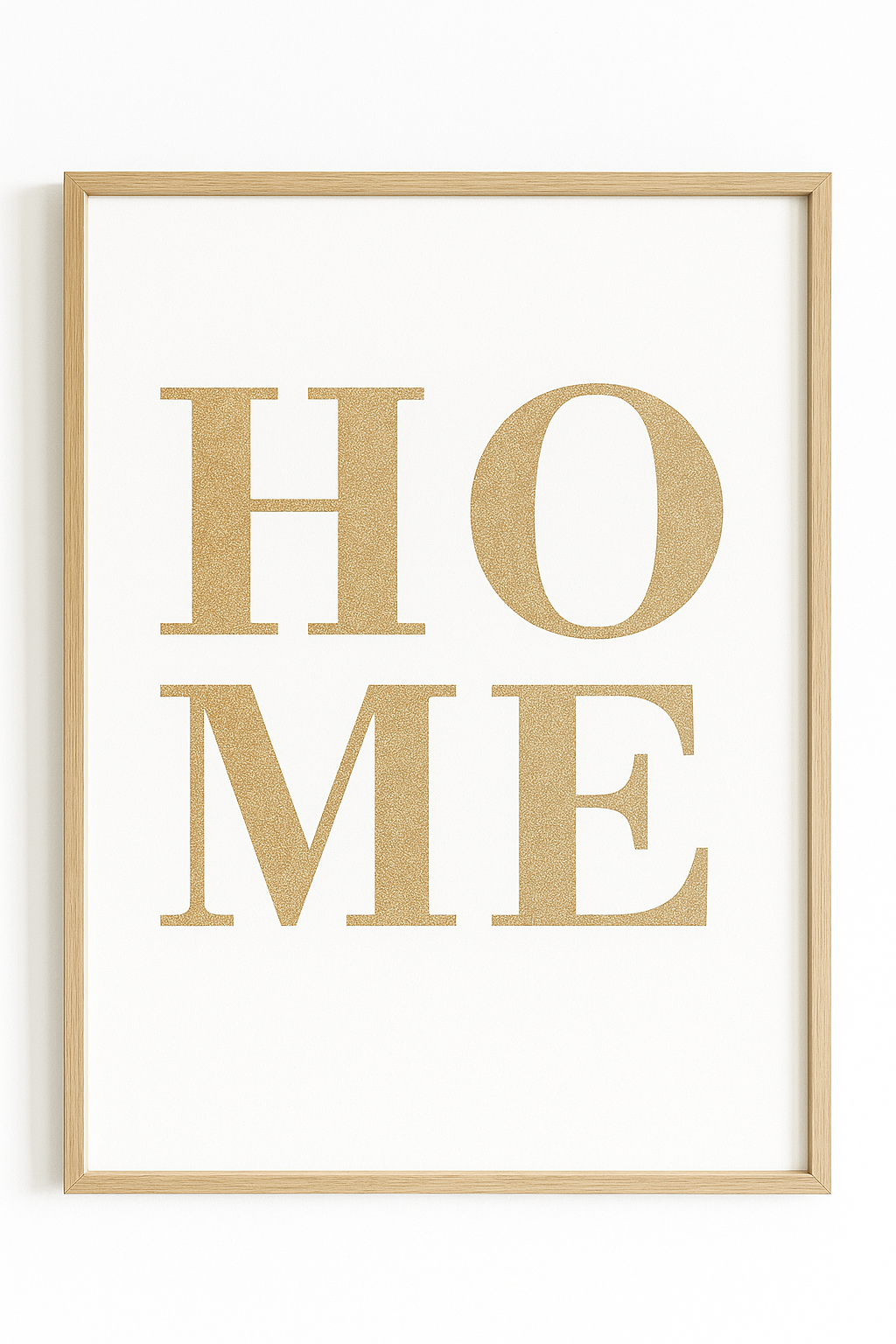 Minimalist HOME Botanical Wall Art – Set of 3 (Framed Prints)