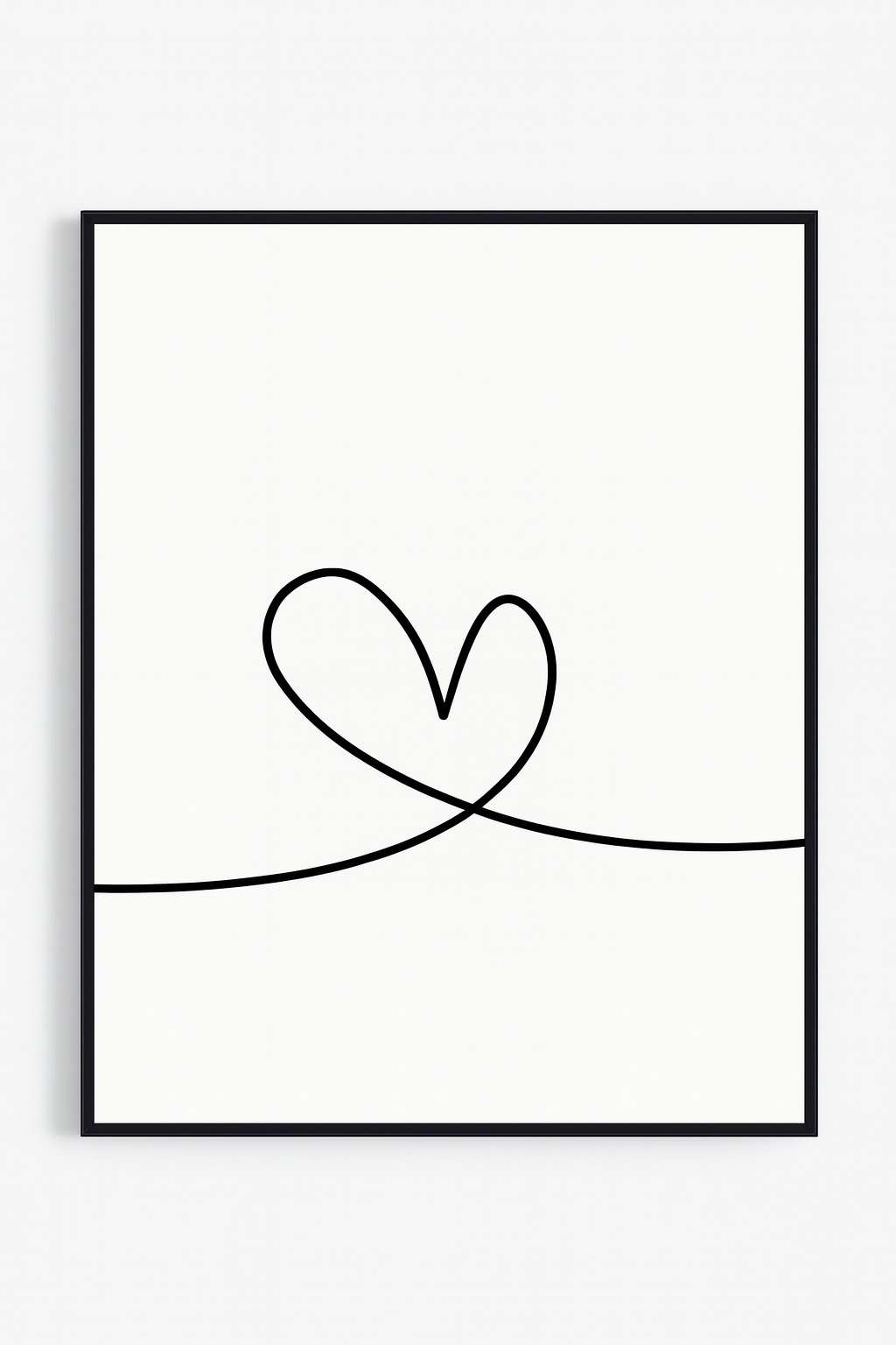 Romantic Couple Wall Art Set (3 Pieces) – "Yes", Heart Line &amp; "You &amp; Me"